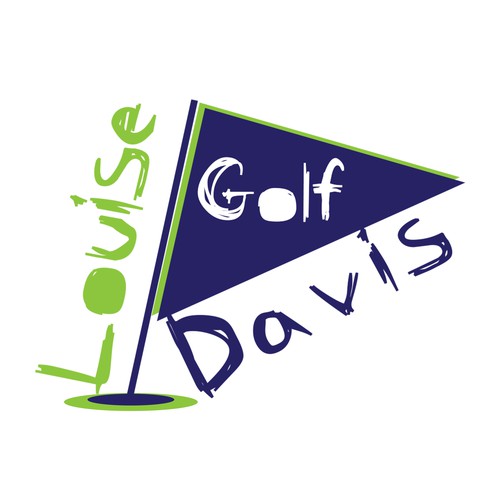Louise Davis Golf Logo Design