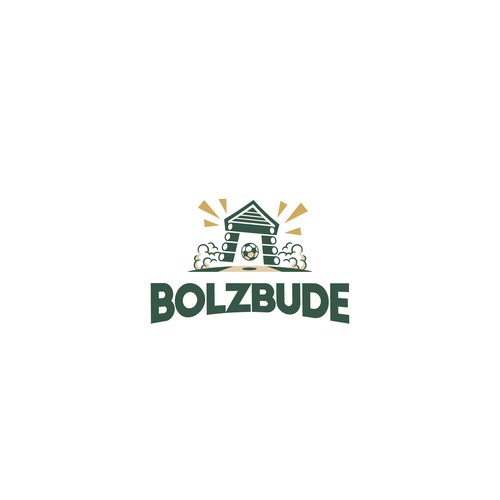 Playful and comical logo for rental soccer arena