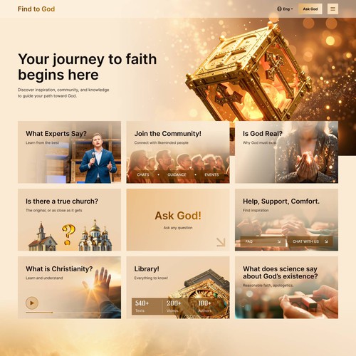 Web Design for the Next-Gen Christian Web Platform – FindtoGod