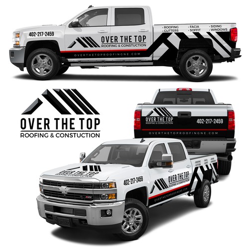 Over the Top Roofing Vehicle Wrap