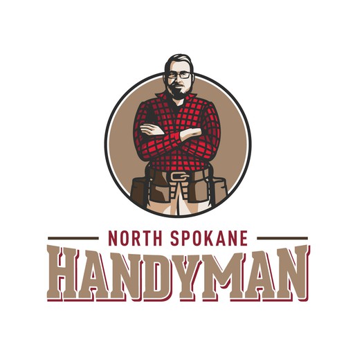 Handyman Character Logo