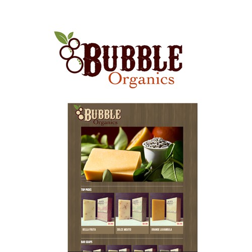 Modern/Vintage logo for an earth friendly soap company