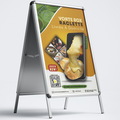 Design poster for Raceltte a domicile