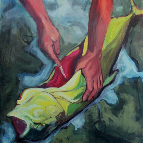 Canvas wall art painting for fishing lovers home decor