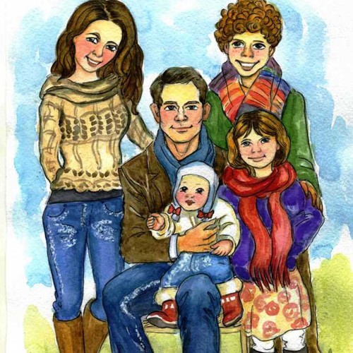 Illustration of family