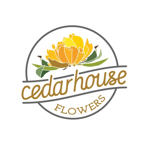 Strong & Feminine Logo for a trendy flower shop