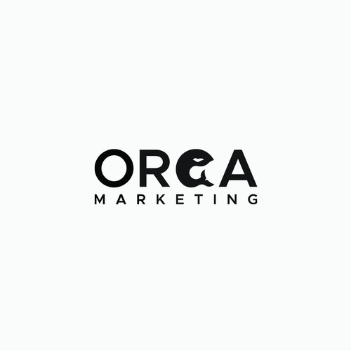 Orca marketing logo concept