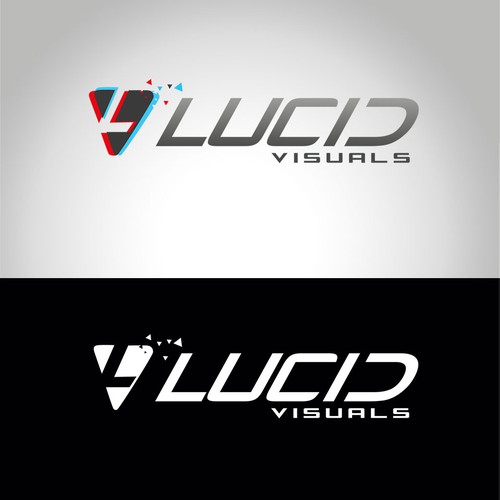 Logo developed for virtual tours 3D service. Lucid Visuals.