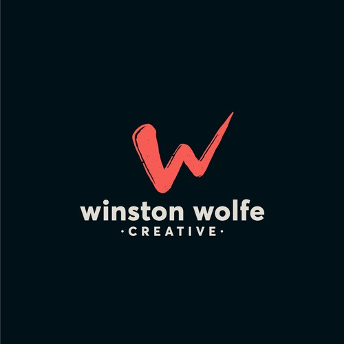 The client required a logo for a creative agengy inspired by the pulp fiction character Winston Wolfe
