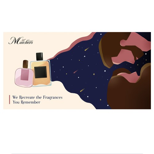 Illustration for perfume brand