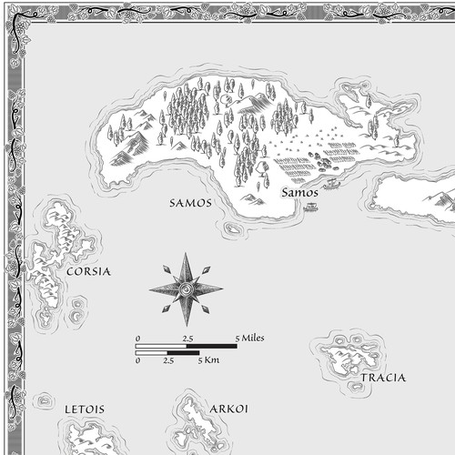 Map for historical fantasy novel