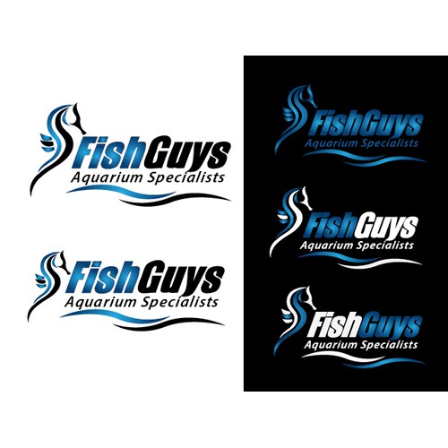 Logo for Fish Guys, aquarium maintenance company