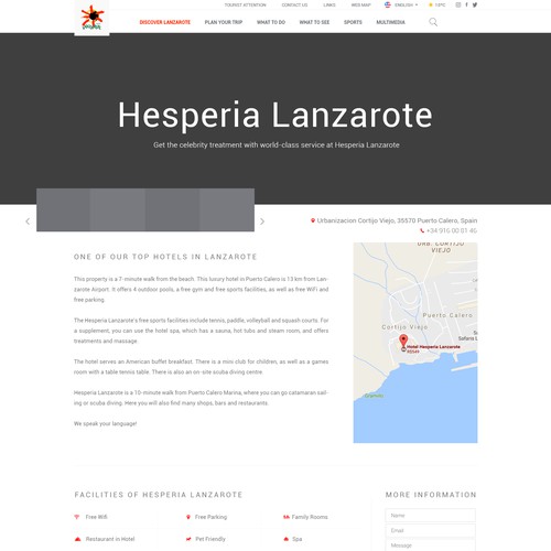 Lanzarote UI design