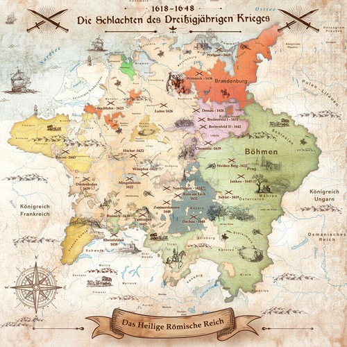 Thirty years War Map