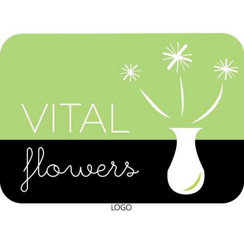 Logo for a contemporary florist
