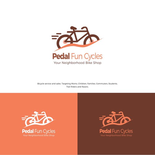 Logo concept for Pedal Fun Cycles