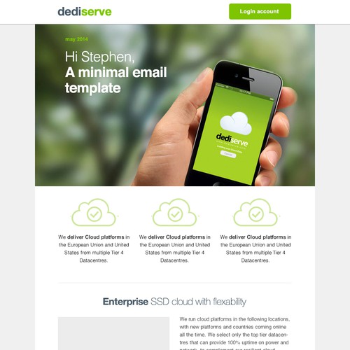 HTML email template need designed