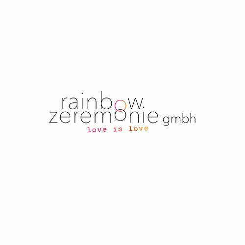 Logokonzept für einen Veranstalter von festlichen Zeremonien in der Gay Community