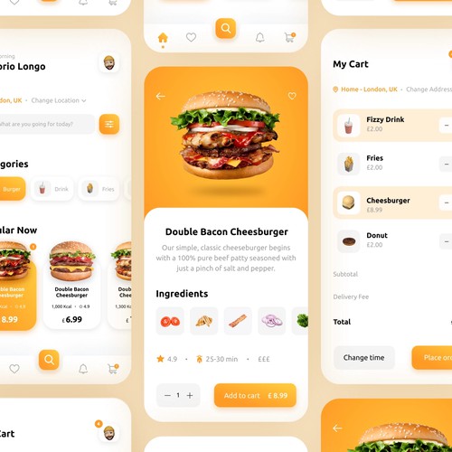 Food Delivery App Concept