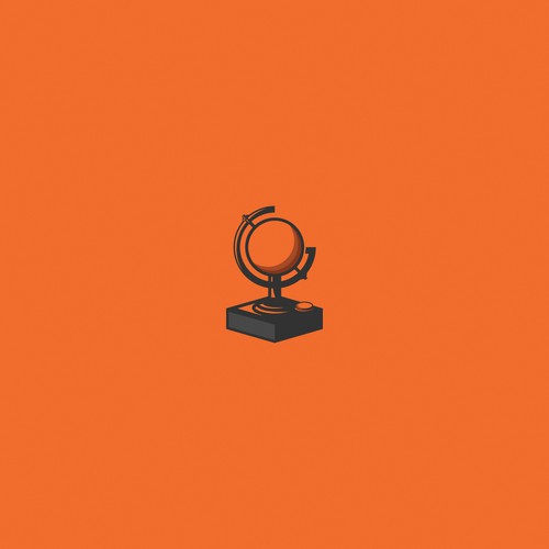 Joystick/Globe logo concept