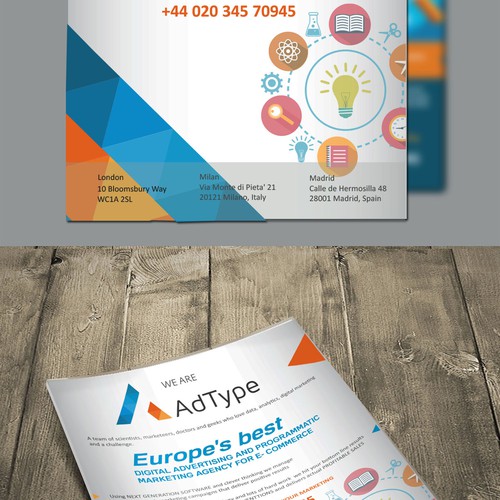 Full page magazine back-cover for digital marketing agency