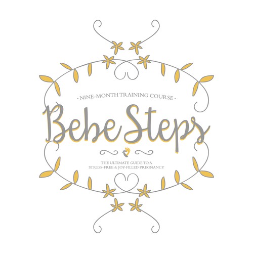 Modern and trendy logo for an online pregnancy course