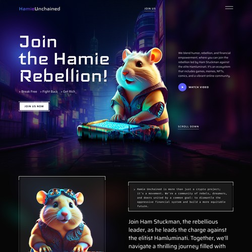  Hamie Unchained Website