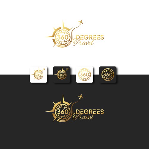 Logo concept for travel agency.