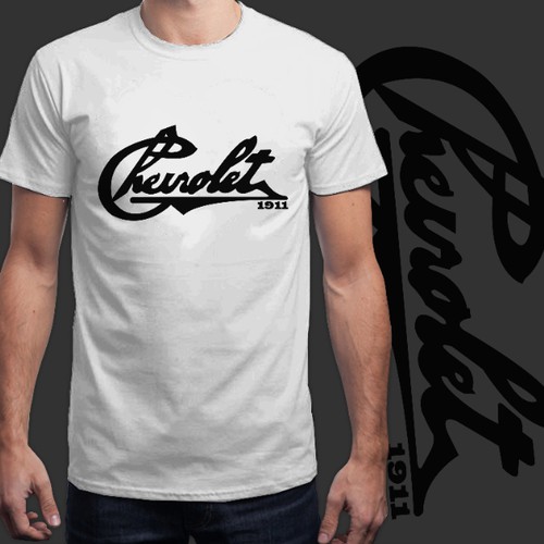 Create a simple, stylish CHEVROLET MENS TSHIRT design