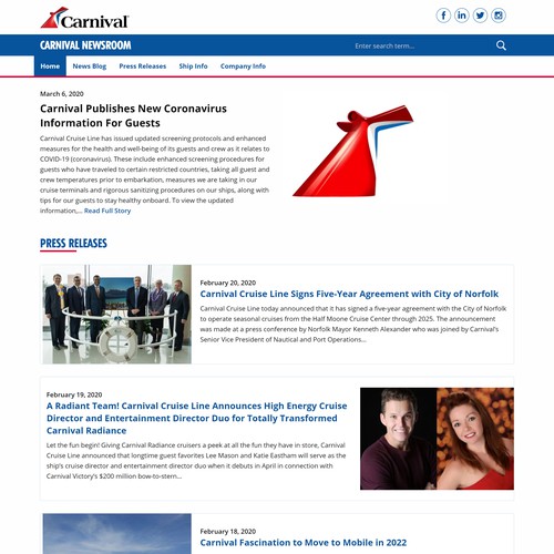 Carnival Cruises Newsroom