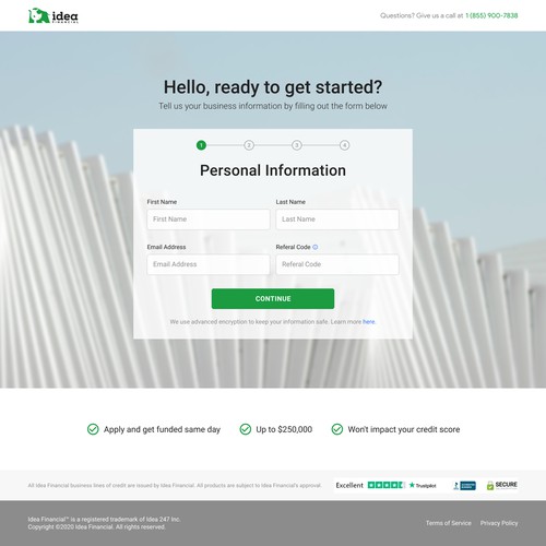 Application Form for Idea Finance