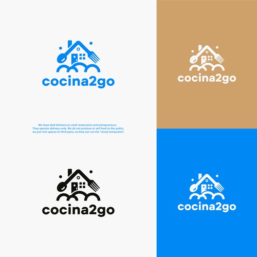 Logo for the kitchen rental company