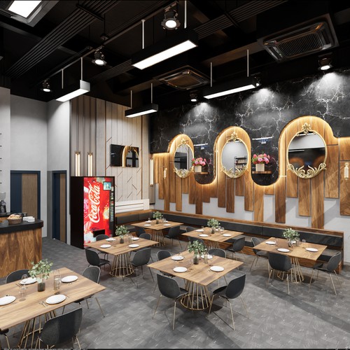 3D Architectural Visualization – Restaurant in Dubai