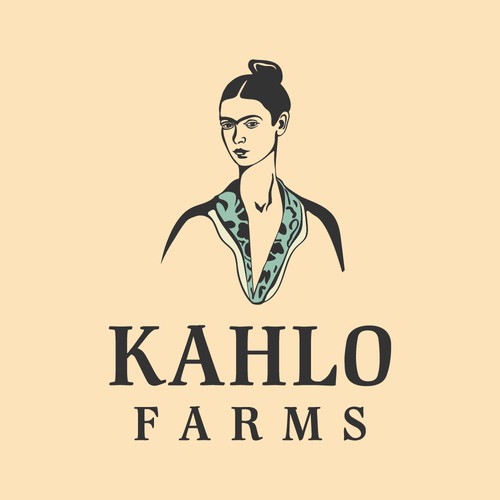 Logo concept for Kahlo avocado farm