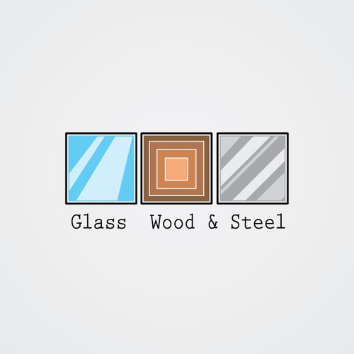 Logo Design | Glass wood & steel