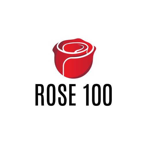 Rose 100 Logo