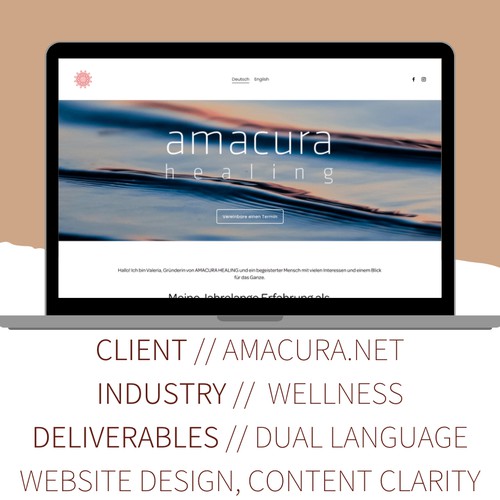 Dual language Squarespace website for massage therapist