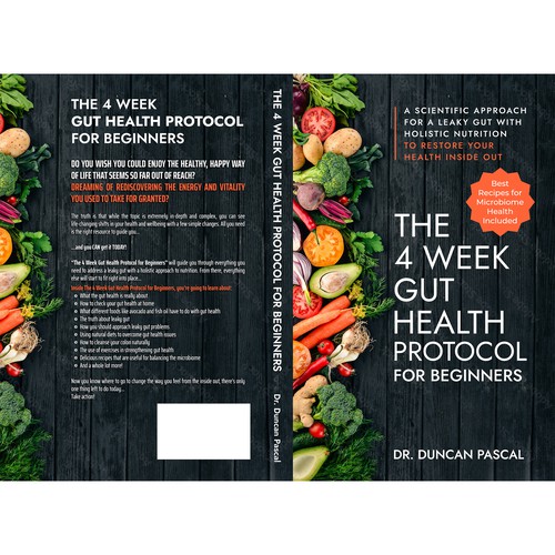 Book Cover Design for Gut Health Improvement Book