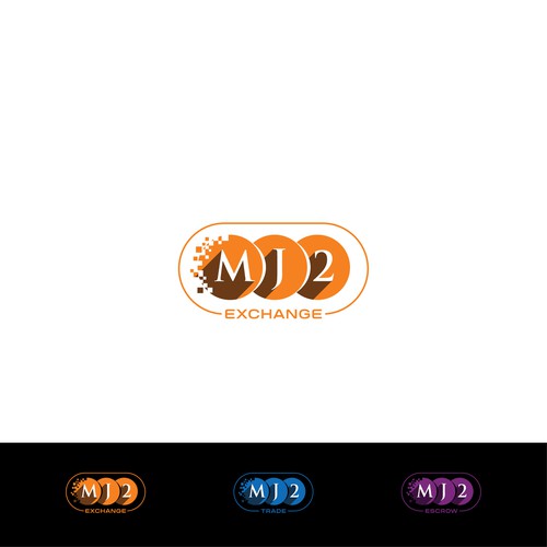 A logo concept for a new bitcoin cryptocurrency exchange