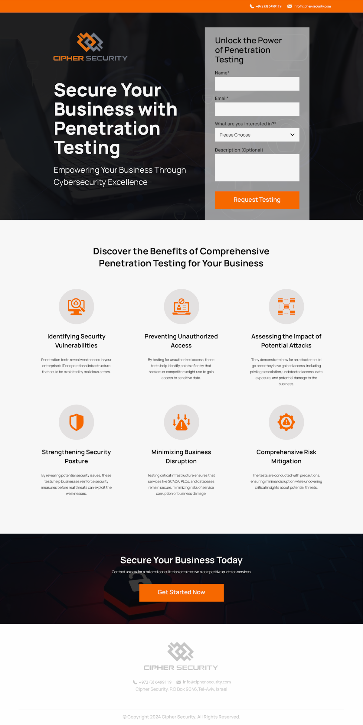 Landing page