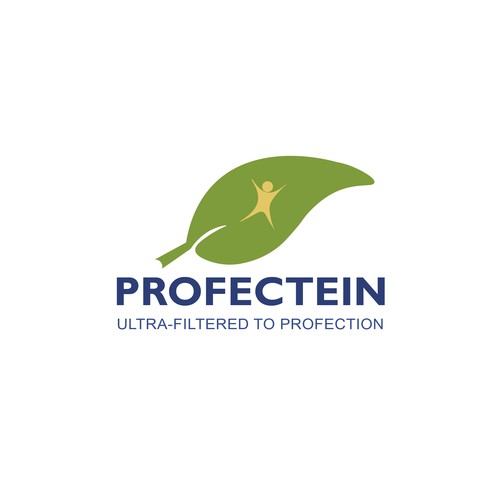 Logo design for plant protein supplement.