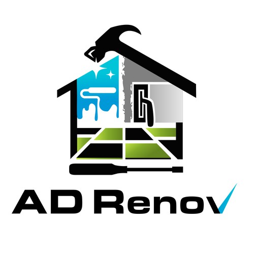 Modern logo for home renovation business