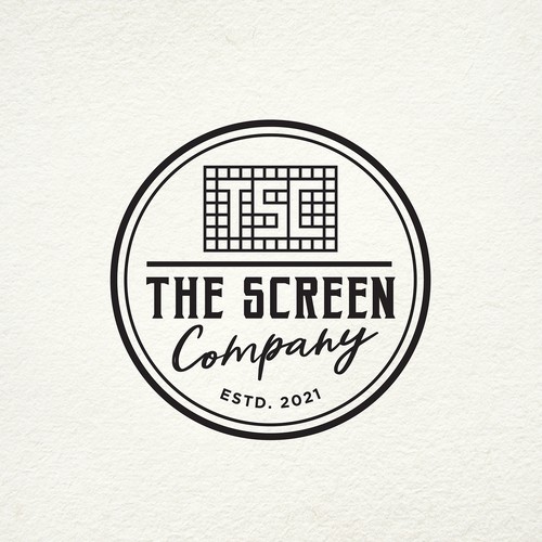 Logo for a screen repair company