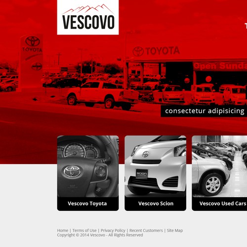 Design Automotive Dealership landing page with potential for other web projects!