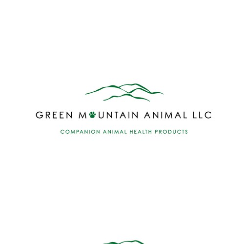 Winning logo for green mountain animal llc