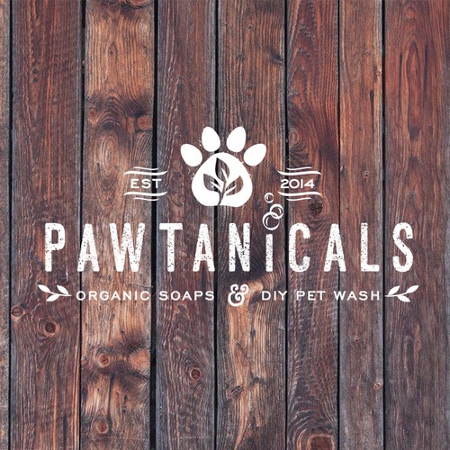 Logo for natural pet soap company