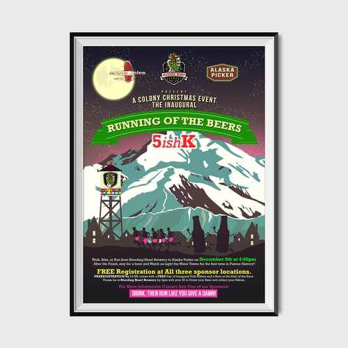 Running of the Beers Poster Design