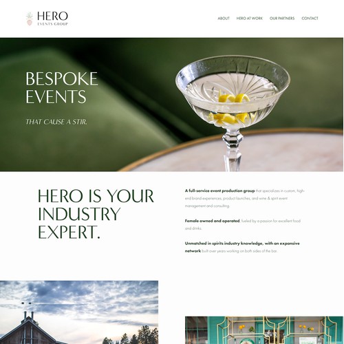Hero Events Group: Full Website Revamp