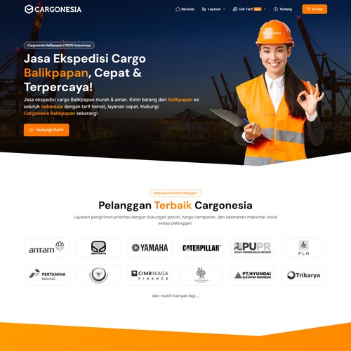 Cargo & Logistic Services Website Design Revamp – CargonesiaBalikpapan.com