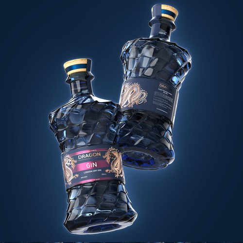 DRAGON GIN Bottle Design